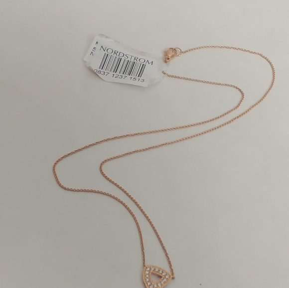 SOLD New Dana Rebecca 14k rose gold diamond necklace - Picture 2 of 3